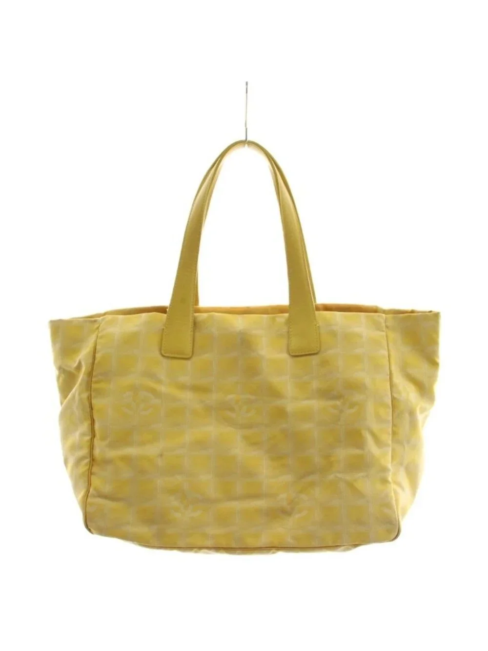 Chanel New Travel Line CC Logo Tote Yellow